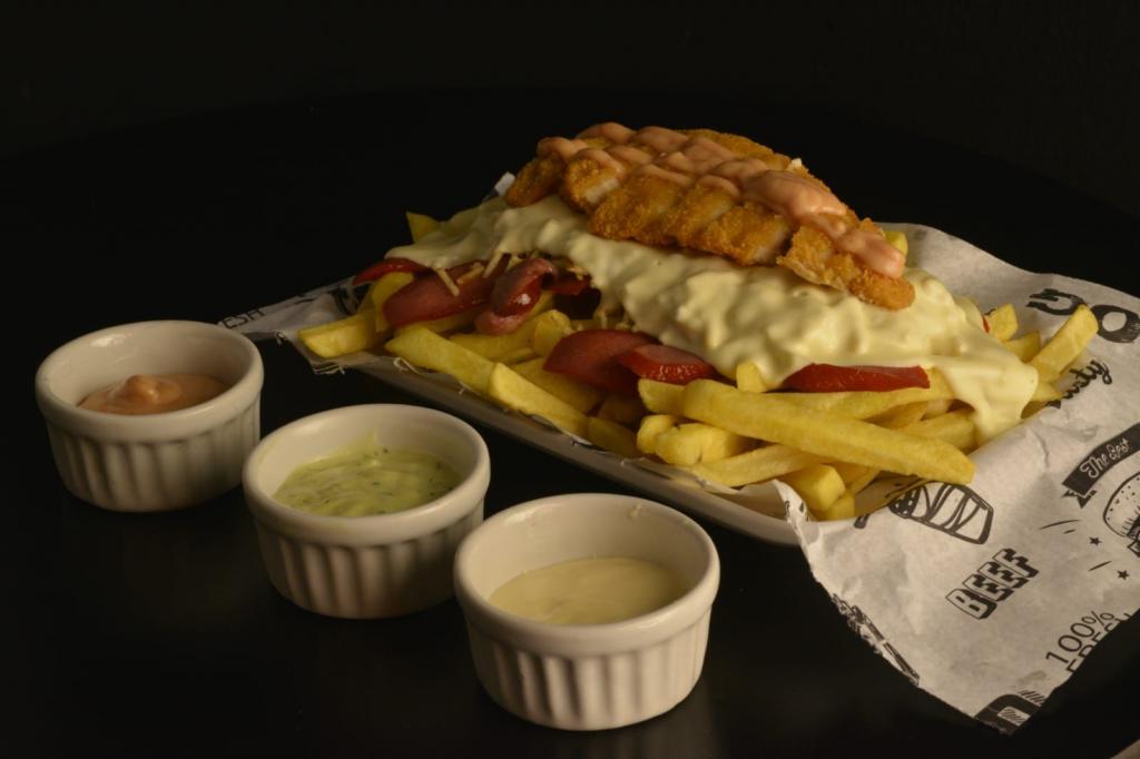 salchipapa Frango Krispy