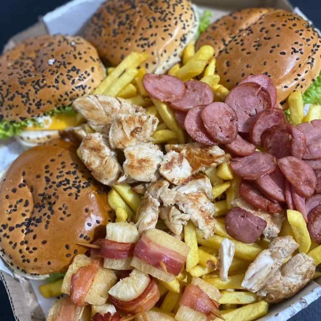 Aipim com bacon