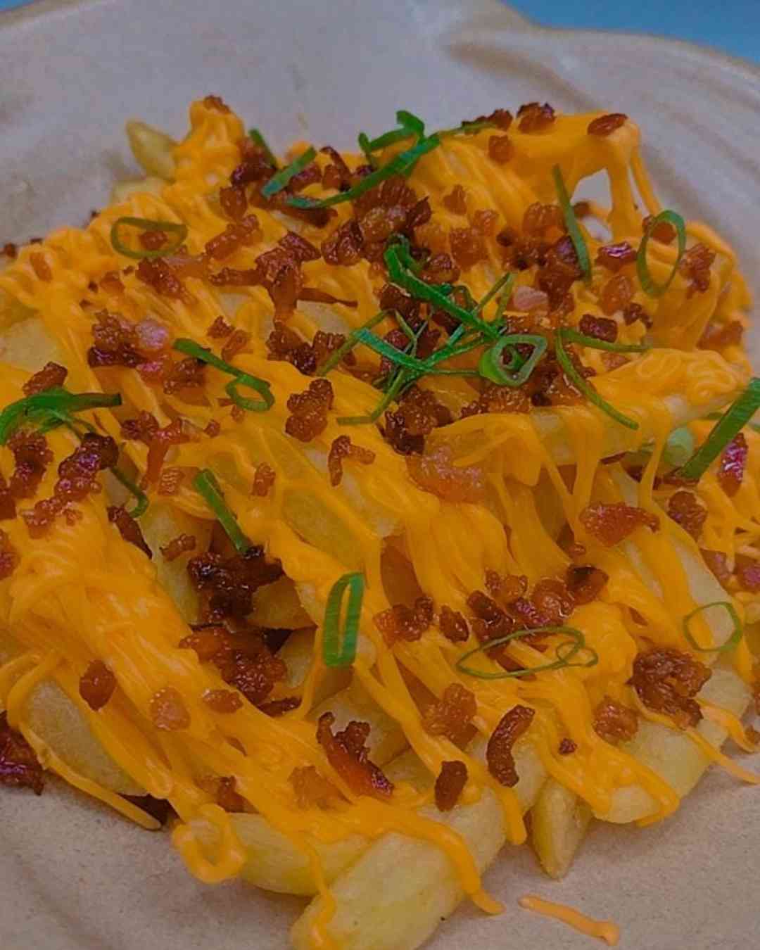Batata cheddar e bacon