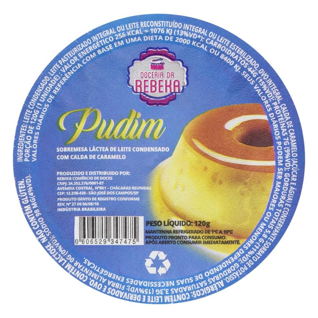 Sobremesa Rebeka Pudim Leite Condensado 120g